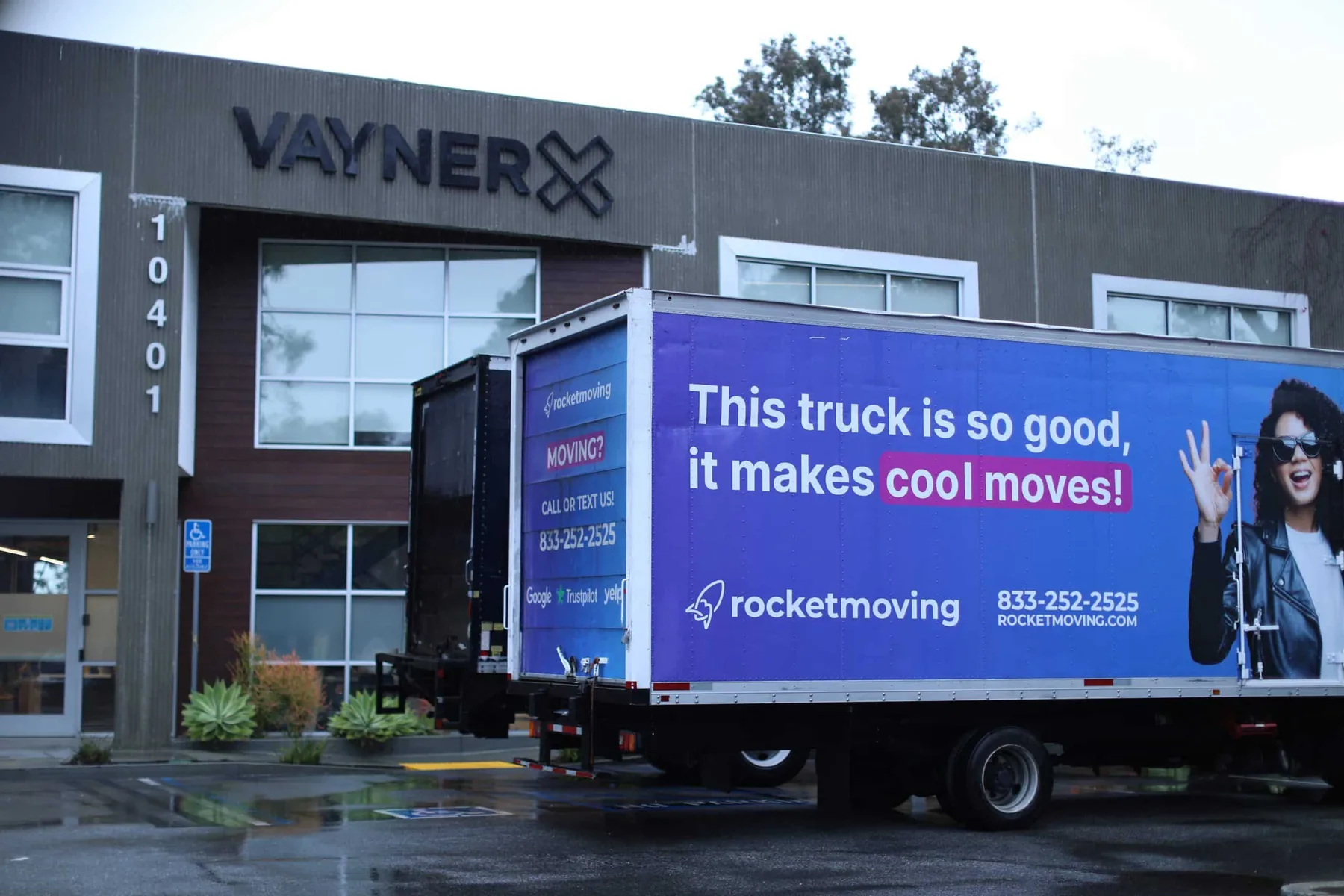 Rocket Moving truck at the VaynerX office